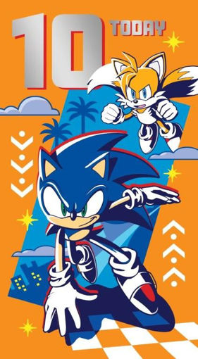Picture of SONIC 10TH BIRTHDAY CARD